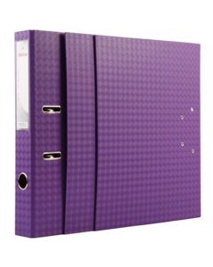 แฟ้มสันกว้าง 2" 3 มิติ ม่วง (3เล่ม/แพ็ค) ตราม้า H-427F/C