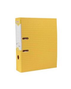 แฟ้มสันกว้าง3" 3มิติ เหลือง (3เล่ม/แพ็ค) ตราม้า H-407F/C