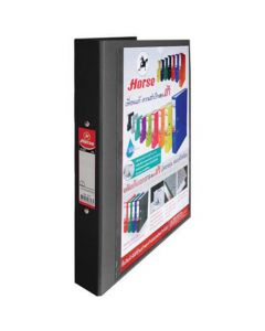 แฟ้ม 2 ห่วง A4 ดำ ตราม้า H-337/C