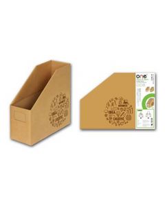 กล่องใส่เอกสารพับได้ 1ช่อง น้ำตาล ONE Non-Seriese