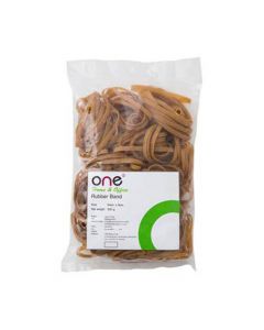 หนังยางวงใหญ่หนา 500 กรัม เหลือง ONE