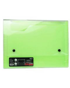 กระเป๋าหีบเพลง 12 ช่อง A4 เขียว ออร์ก้า E x -104