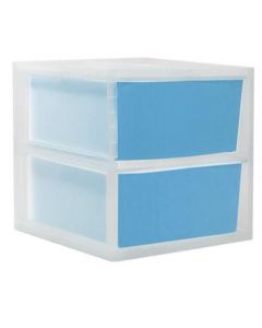 กล่องอเนกประสงค์พลาสติก ขาว-ฟ้า ออร์ก้า JSB-BO01