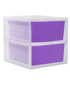 กล่องอเนกประสงค์พลาสติก ขาว-ม่วง ออร์ก้า JSB-BO05