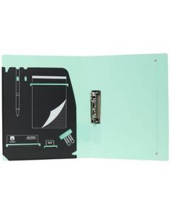 แฟ้มคลิปหนีบ A4 เขียว ออร์ก้า FOL-LN07