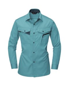 เสื้อเชิ้ตแขนยาว 6005-4-S สีฟ้าหมอก
