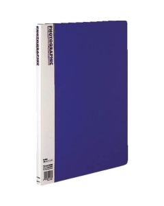 อัลบั้มกว้าง 6 ตัดพร้อมกระเป๋า PP 24 ช่องสีน้ำเงิน Ah-601NB