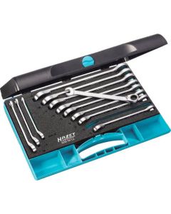 Ratcheting combination wrench set 1ชุด
