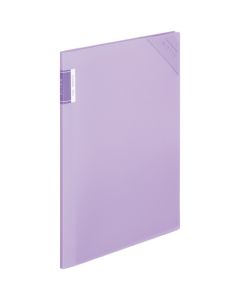 แฟ้มใส Motte (ชนิดติดตาย) A4 แนวตั้ง สีม่วง 4 ช่อง FU-LM5710V-4