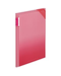 แฟ้มใส Motte (ชนิดยึดตายตัว) A4 แนวตั้ง สีชมพู 6 ช่อง Fu-LM5710P-6
