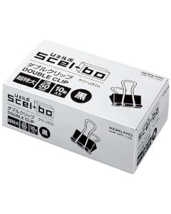 คลิปหนีบคู่ <Scel-bo> (ขนาดใหญ่พิเศษ) สีดำ 10 ชิ้น (กล่อง) ปากกว้าง 50 มม. Cree J31D