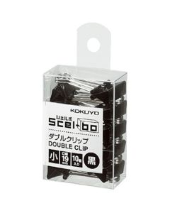 คลิปหนีบคู่ <Scel-bo> (เล็ก) สีดำ แพ็ค 10 อัน ปากกว้าง 19 มม. Cree J35D