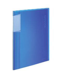 สมุดใส <novita> กระเป๋าใส่กระดาษ A4 แนวตั้ง 60 แผ่น สีน้ำเงิน la-N60B