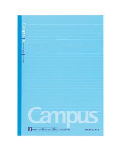สมุดโน้ตสีกรม ปกจุดกึ่ง B5 กว้าง 6 มม. 35 บรรทัด 30 แผ่น สีน้ำเงิน
