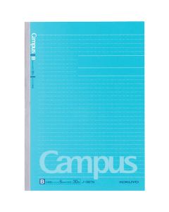 สมุดบันทึกวิทยาเขต (เส้นที่มีจุด) B กึ่งกลาง B5 ความกว้าง 6 มม. 35 บรรทัด 30 แผ่น