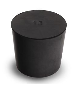 จุกยางธรรมชาติสีดำ เบอร์ 13 ขนาด 38.5 x 33.5 x 35 มม.