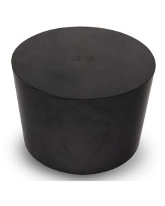 จุกยางธรรมชาติสีดำ เบอร์ 22 ขนาด 64.5 x 57 x 44.5 มม.