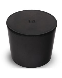 จุกยางธรรมชาติสีดำ เบอร์ 18 ขนาด 51.5 x 45.5 x 43.5 ซม.