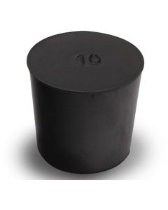 จุกยางธรรมชาติสีดำ เบอร์ 10 ขนาด 32 x 27.5 x 30.5 มม.