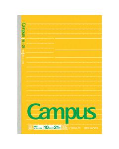สมุดโน้ตแคมปัส (เส้นขีดกว้าง) กึ่ง B5 เส้นกว้าง 10 มม. 21 เส้น 30 แผ่น