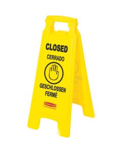 Floor Sign with Closed Imprint, 2-Sided