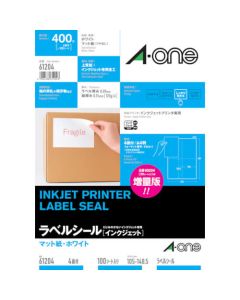 สติ๊กเกอร์ฉลากสินค้า (อิงค์เจ็ท) 4 ด้าน (100 แผ่น)