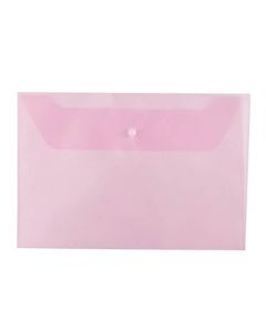 ซองกระดุมพลาสติก A4 ชมพู ออร์ก้า A-120