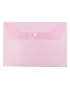 ซองกระดุมพลาสติก F4 ชมพู ออร์ก้า F-120