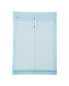 ซองพลาสติกผูกเชือกขยายข้าง F4 ฟ้า ออร์ก้า LET-1