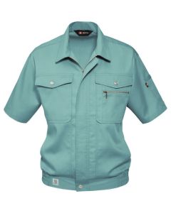 เสื้อเบลาส์แขนสั้น 616-4-L สีฟ้าหมอก