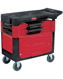 Trades Cart with Locking Cabinet includes 2 Parts boxes and 4 parts bins