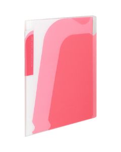สมุดพก <novita> มีช่องซิป A4 สีชมพู/ชมพูอ่อน la-N205P