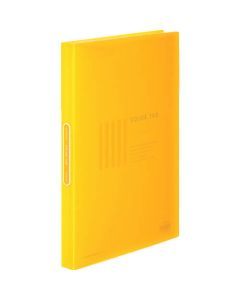 สมุดใส <ป้ายสี> 40 แผ่น A4 แนวตั้ง เหลือง CTra-40Y