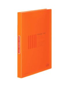สมุดใส <ป้ายสี> 40 แผ่น A4 แนวตั้ง ส้ม CTra-40YR