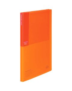 สมุดใส C <ป้ายสี> 20 แผ่น A4 แนวตั้ง ส้ม CT La-C20YR