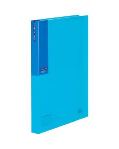 สมุดใส C <ป้ายสี> 40 แผ่น A4 แนวตั้ง ฟ้าอ่อน CTra-C40LB