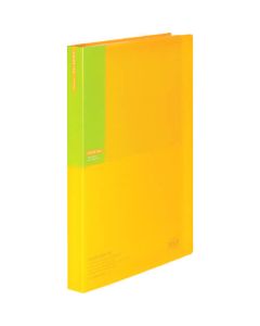 สมุดใส C <ป้ายสี> 40 แผ่น A4 แนวตั้ง เหลือง CT La-C40Y