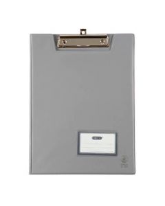 คลิปบอร์ดหนังเทียม A4 เทา ออร์ก้า A-100