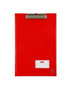 คลิปบอร์ดหนังเทียม F4 แดง ออร์ก้า K-100