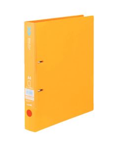 แฟ้ม D-ring <K2> ประมาณ 280 A4 แผ่นแนวตั้ง 2 รู สีส้ม K2 Fu-CD430YR
