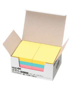 กระดาษโน้ต <K2> 75 x 50 มม. 4 สี คละสี 100 แผ่น x 10 เล่ม K2 Me-7550