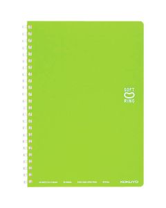 สมุดบันทึกปกอ่อนดอทบี 50 แผ่น A5 เหลืองเขียว