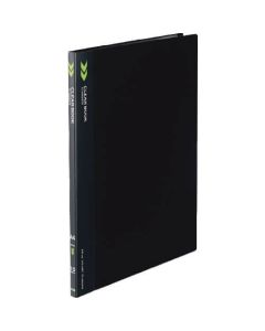 สมุดใส <K2> (แบบฟิกซ์) A4 แนวตั้ง 10 ช่องฟิกซ์ ดำ K2 La-K10D