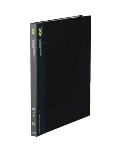 สมุดใส <K2> (แบบฟิกซ์) A4 แนวตั้ง 20 ช่องฟิกซ์ ดำ K2 La-K20D