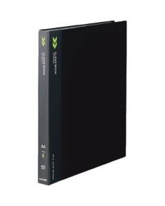 สมุดใส <K2> (แบบฟิกซ์) A4 แนวตั้ง 40 ช่อง แบบฟิกซ์ ดำ K2 La-K40D