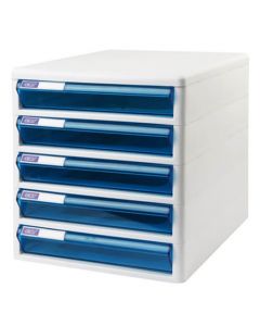 ตู้เอกสาร 5 ชั้น โครงขาวลิ้นฟ้าใส ออร์ก้า TCB-5