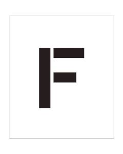 แผ่นพ่นตัวอักษร สูง 100 Alphabet F