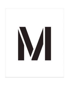 แผ่นพ่นตัวอักษร สูง 300 Alphabet M