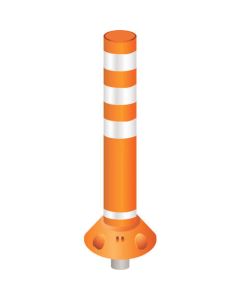 เสากลม 200 แท่น ขาเดี่ยวถอดได้ RP-U800 สีส้ม