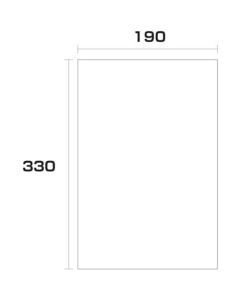 500 ถุงพลาสติก หนา 0.08 190 กว้าง x ยาว 330 มม
